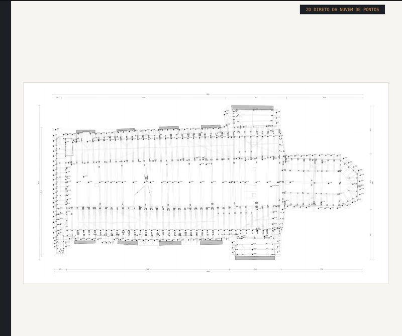 Roof-frame plan of the church